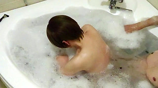 Bathtub Flirting with an Affair Partner