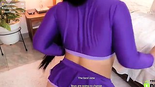 Busty cosplay fetish brunette nurse sucks cock pov