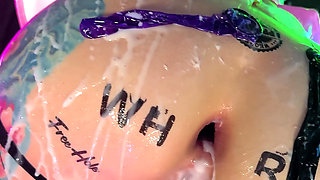 Bukkake & Anal Fisting for a Cyberpunk Slut