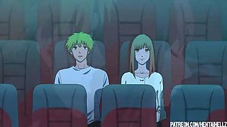 Public Cinema Sex Excites Makima Hentai Anime Fuck