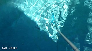 GOTH FRENCH GIRL needs help removing her bikini - Effy Hottie