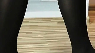 Teasing Him in Pantyhose