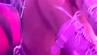 Cute Fit Stripper Dance in Club with High Heel Boot Fetish Focus