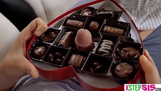 Blonde Teen Stepsister Elsa Jean Sad After Valentine's Day - Family Taboo POV Fuck