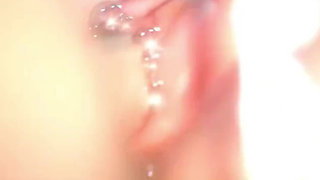 Beautiful Bald Pussy Gwen Pool Gets Her Tasty Wet Pussy Filled with Warm Cum