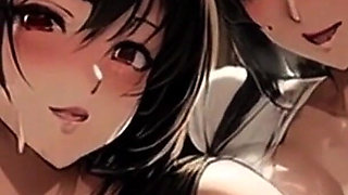 Big Titty Tifa Serves up Big Natural Glasses of Milk