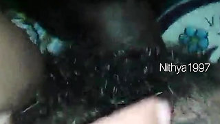 BF's black cock fucks my hairy pussy 💋