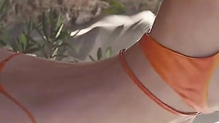 3D Skinny Asian Bikini Girl Fucked and Creampie