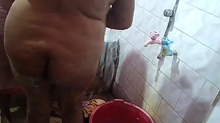 Indian Housewife Nude and Naked Bath Part 2