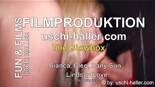 Gloryhole Party with the Cum Sluts Dany Sun, Lindsay Love, Bianca & Cleo
