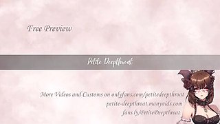 Petite Deepthroat Rough Face Fuck & Double Throatpie Cum Swallow