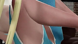 R. Mika Feet to Cock Wrestling