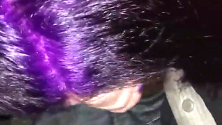 Slut Gives BBC Roadside Blowjob & Pussy