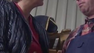 Granny wants farmer's cock