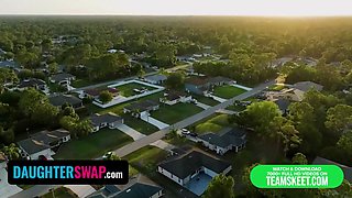 Lovely step daughters ceceLia Taylor & Mazy Myers get horny with a baseball bat - daughterswap