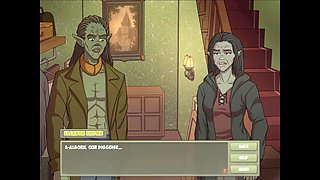 Witch hunter encounters dirty talking witches in wild cartoon fantasy