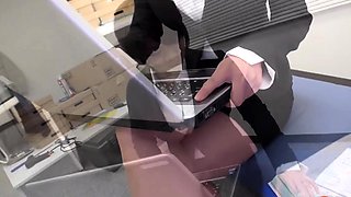 Mio Kuroki Becomes A Free Use Office Stress Release