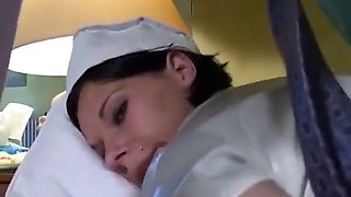Beautiful young brunette fucked hard in the ass and jizzed on her huge tits