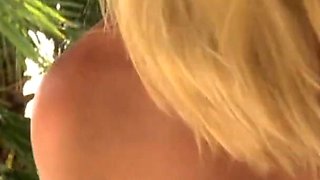 Teen blonde Lia Lor gets fucked doggy style
