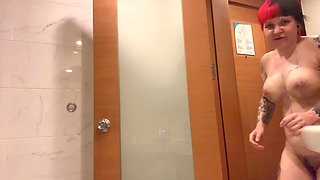 First Shower After Boob Job - Drains Out, Swollen & Bruised