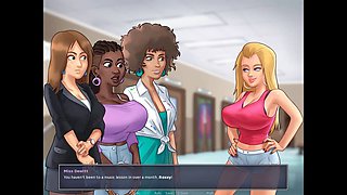 Hilarious college tale with a cougar and her huge dick in the summer saga