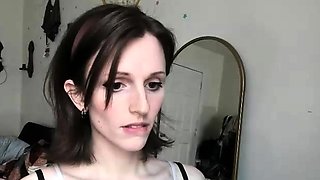 Jerking off shemale tranny solo play