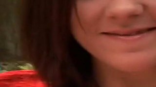 Petite Cutie Masturbates Outdoors