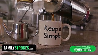 Stepparent realizes that his daughter-in-law is using a magical butt ass-plug to mesmerize him - familystrokes
