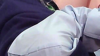 My Pussy Was Tingling, so I Got on Top and Put My Dick in Myself. Creampie While Wearing a Schoolgirl Uniform. Amateur.