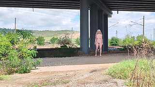 The Slave Girl Is Punished with Buckets on Her Pussy and Tits.