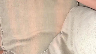 Curvy Girl in Shiny Nylons Gets Pantyhose Destroyed - Hot Cum on Ass, Projectfundiary