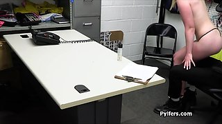 Thicc blond teases and pleases hot officer