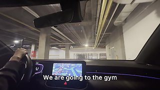 Two Lesbians Have Sex in the Car