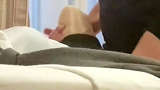 MILF Tied to the Bed with Stockings and Heels Fucked Hard
