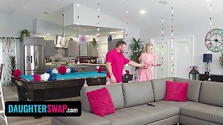 Daughterswap - adorable females macy meadows & Krissy Knight swap step-fathers and squirt on their peckers