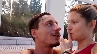 Gina Gerson Gives Blowjob in Toilet - Amateur Teen Sex HD