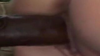 Lisa Marie's Pussy Lips Hang Down On The Black Dick That Is Fucking Her