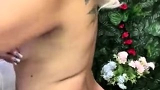 Blonde emo amateur solo masturbation