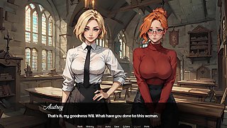 College of Mysteria: Blondie Looses Her Virginity by Very Big Fat Cock in the College - Episode 2