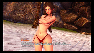 Perfect Blone College Girl Sucks My Big Cock in Desserted Island