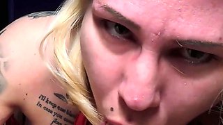 Stepsis Gives Deepthroat BJ in 69 Position Until I Cum in Her Throat