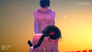 AI Shoujo Lara Croft in realistic 3D animated sex with multiple orgasms UNCENSORED