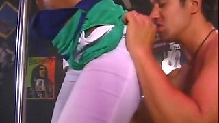 Busty milf wearing high heels gets slammed hard