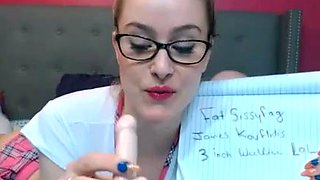 Goddess Nadia - Schoolgirl sph for sissy losers