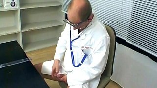 Sick Patient and Horny Doctor Giving a Horny German Nurse Some Warm Cum