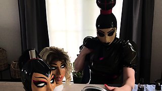 Amateur redhead masturbates then gives a blowjob