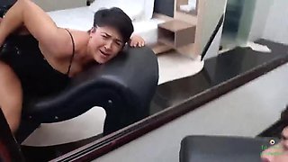 Ed Jr and Thais Daeva on the motel