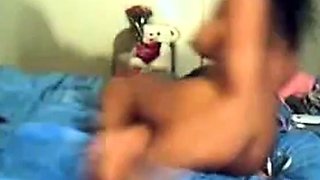 Oiled Ebony With Big Tits Plays With Her Pussy On Webcam