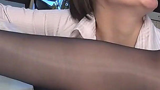 In a Closed Office, Stinky Pantyhose Foot Fetish Initiation - Koharu Lures Riri Momoka Into Exposing Her Sweaty Soles
