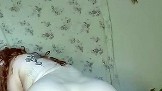 Blonde amateur gives webcam show with toys